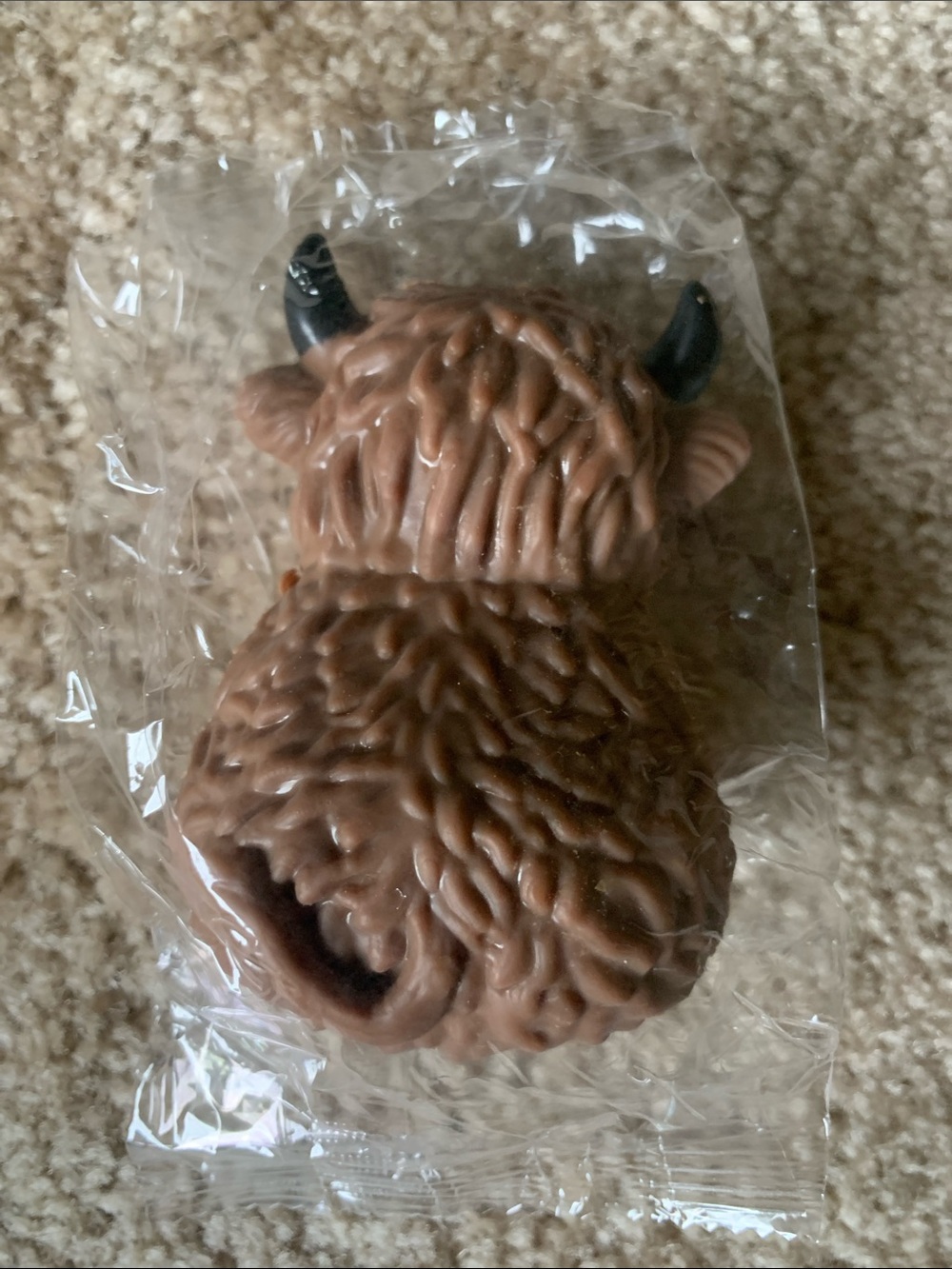 3.5” Highland Cow Squishy Stress Relief Toy - Picture 3 of 3